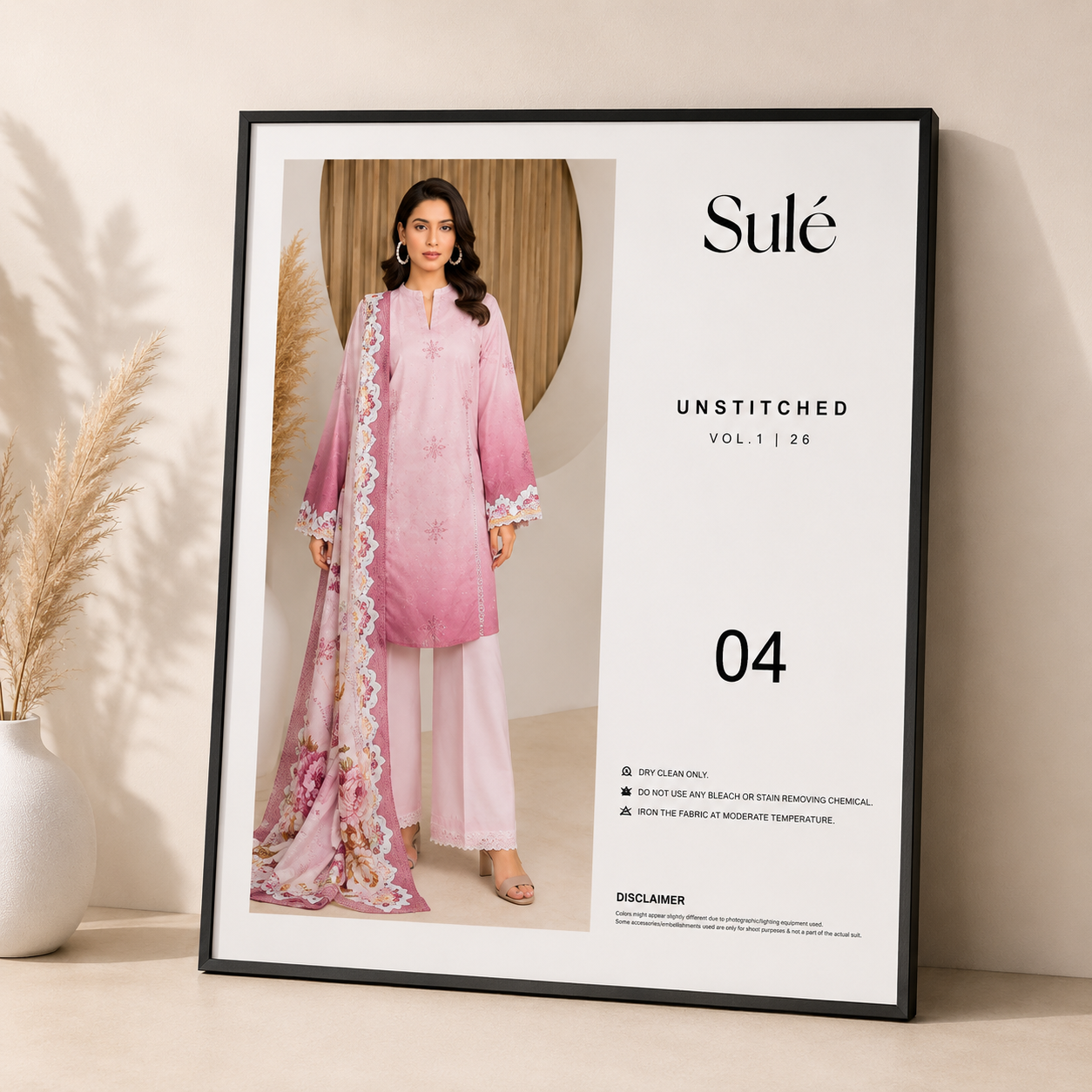 Sulé Unstitched Vol. 1 | 26 – Digital Printed Lawn Dress with Voile Dupatta (Design 04)