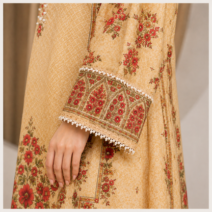 Sulé Premium Floral Elegance – 3 Piece Unstitched Lawn Suit | Design 02