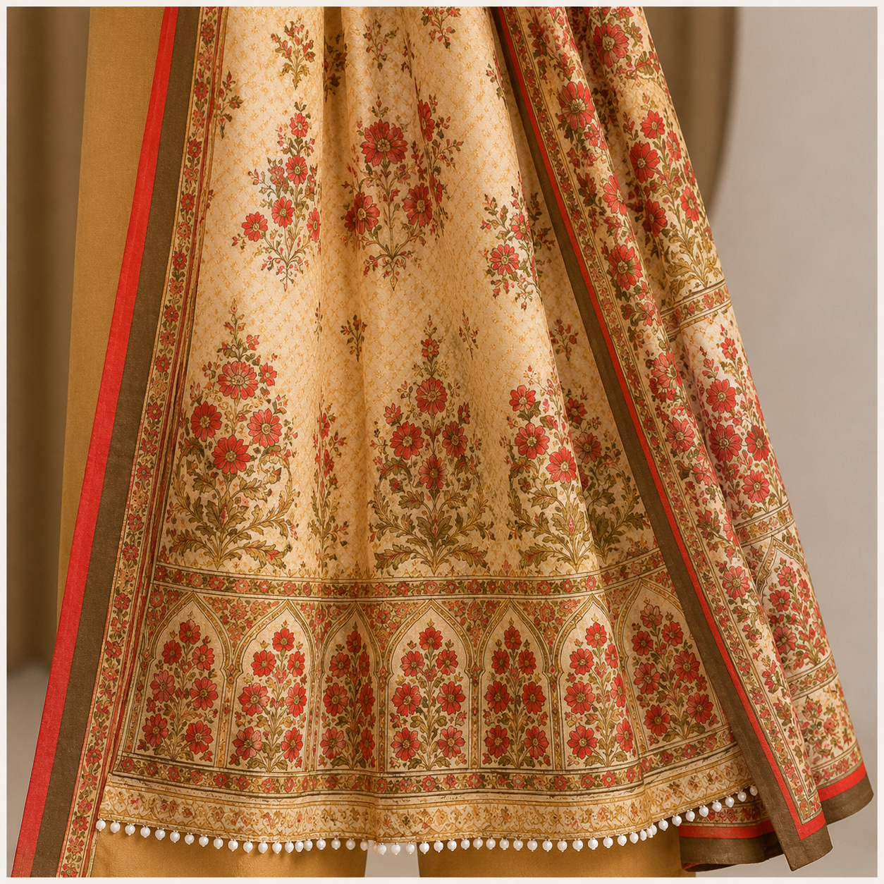 Sulé Premium Floral Elegance – 3 Piece Unstitched Lawn Suit | Design 02