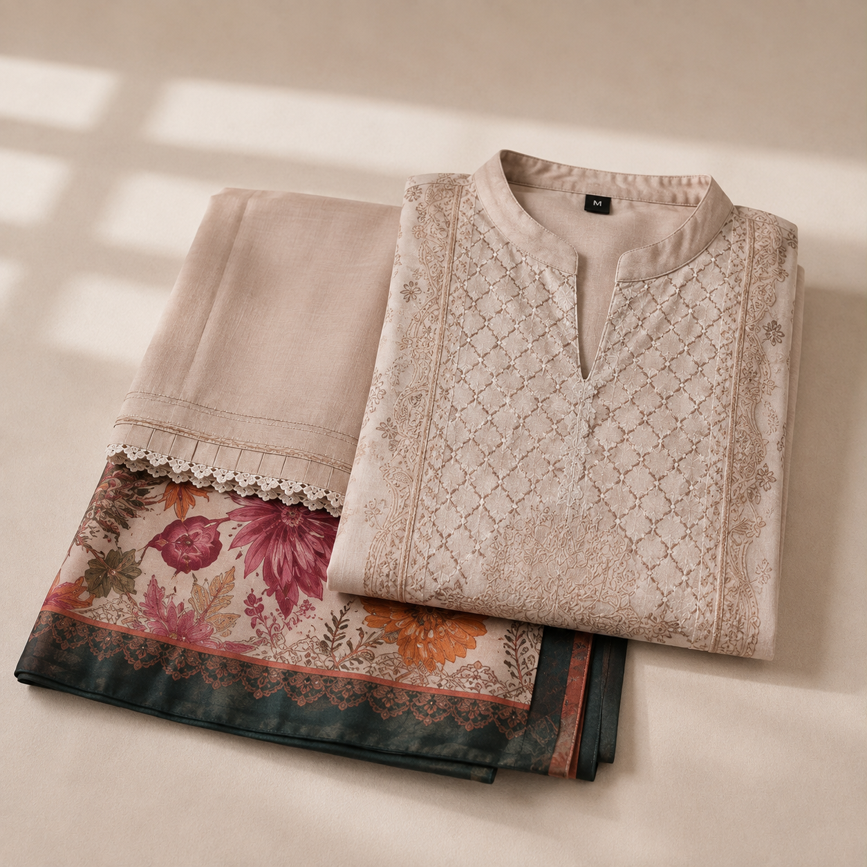 Sulé Unstitched 3-Piece Embroidered Lawn Suit – Vol. 1 | Design 05