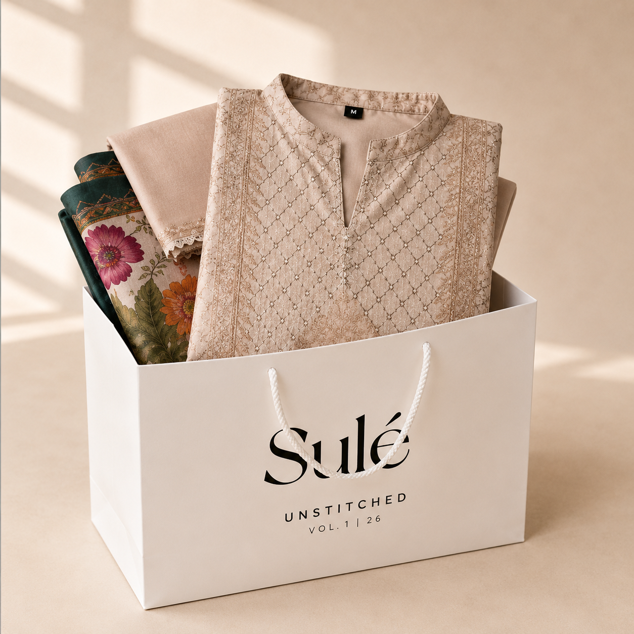 Sulé Unstitched 3-Piece Embroidered Lawn Suit – Vol. 1 | Design 05
