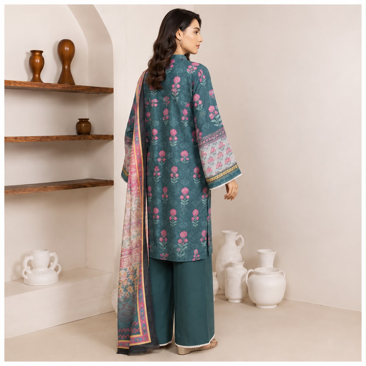 Sulé Unstitched 3-Piece Printed Lawn Suit – Design 07