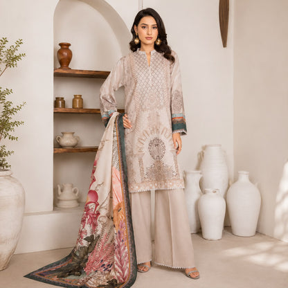 Sulé Unstitched 3-Piece Embroidered Lawn Suit – Vol. 1 | Design 05