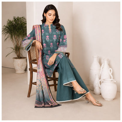 Sulé Unstitched 3-Piece Printed Lawn Suit – Design 07