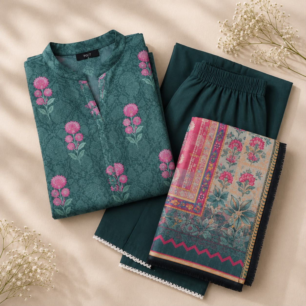 Sulé Unstitched 3-Piece Printed Lawn Suit – Design 07