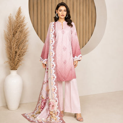Sulé Unstitched Vol. 1 | 26 – Digital Printed Lawn Dress with Voile Dupatta (Design 04)