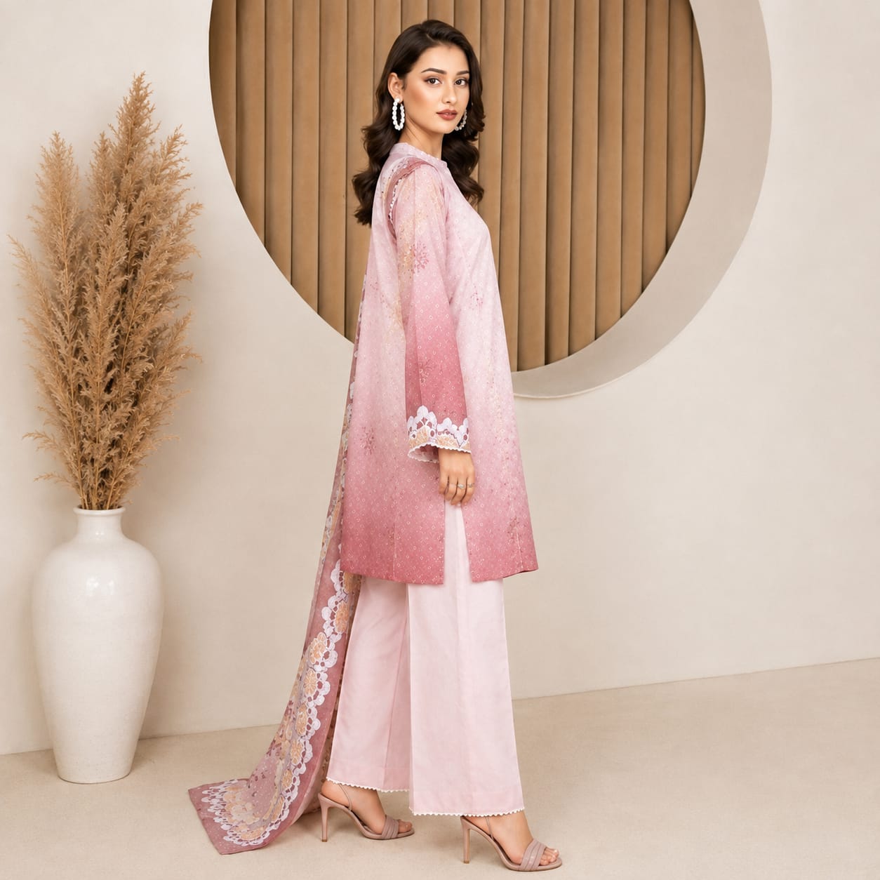 Sulé Unstitched Vol. 1 | 26 – Digital Printed Lawn Dress with Voile Dupatta (Design 04)